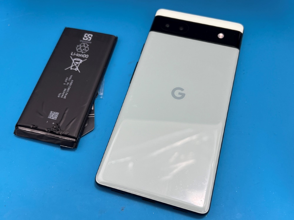 Pixel 6aのバッテリー交換事例 - スマホ修理テック
