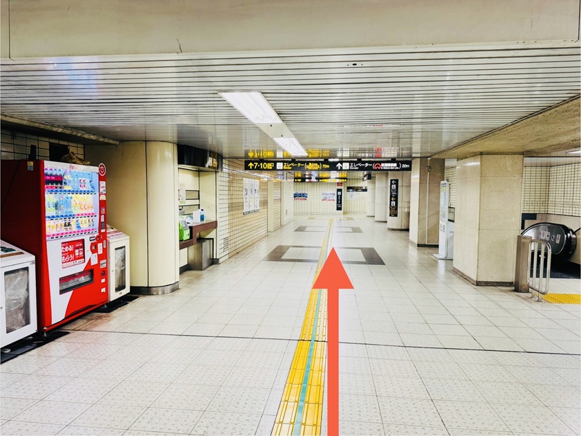 【7番・10番】出口に進みます。