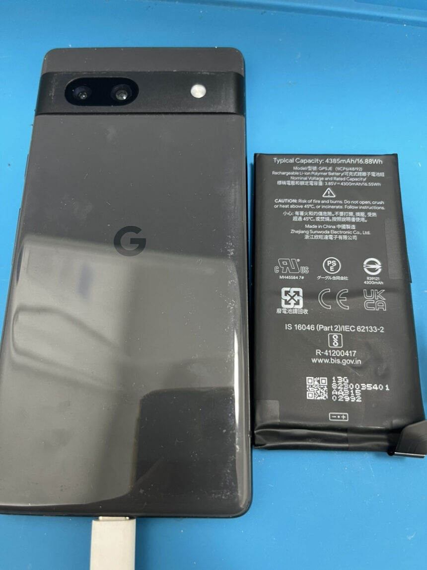 Google Pixel 7a　バッテリー交換