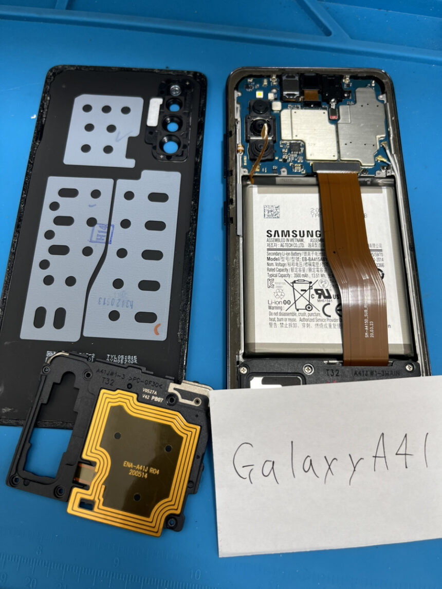 Galaxy A41バッテリー交換