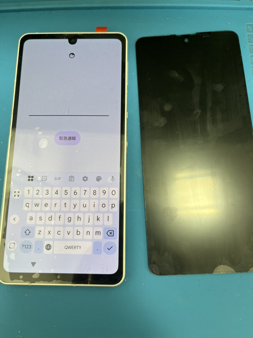 AQUOS sense6　液晶交換