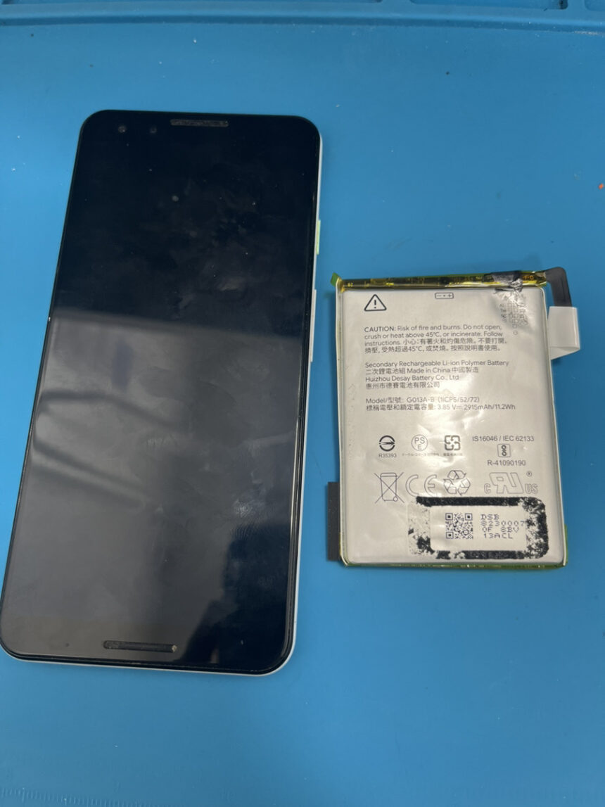 pixel3　バッテリー交換